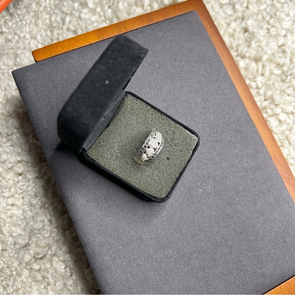 Elegant Silver Ring with Gemstones